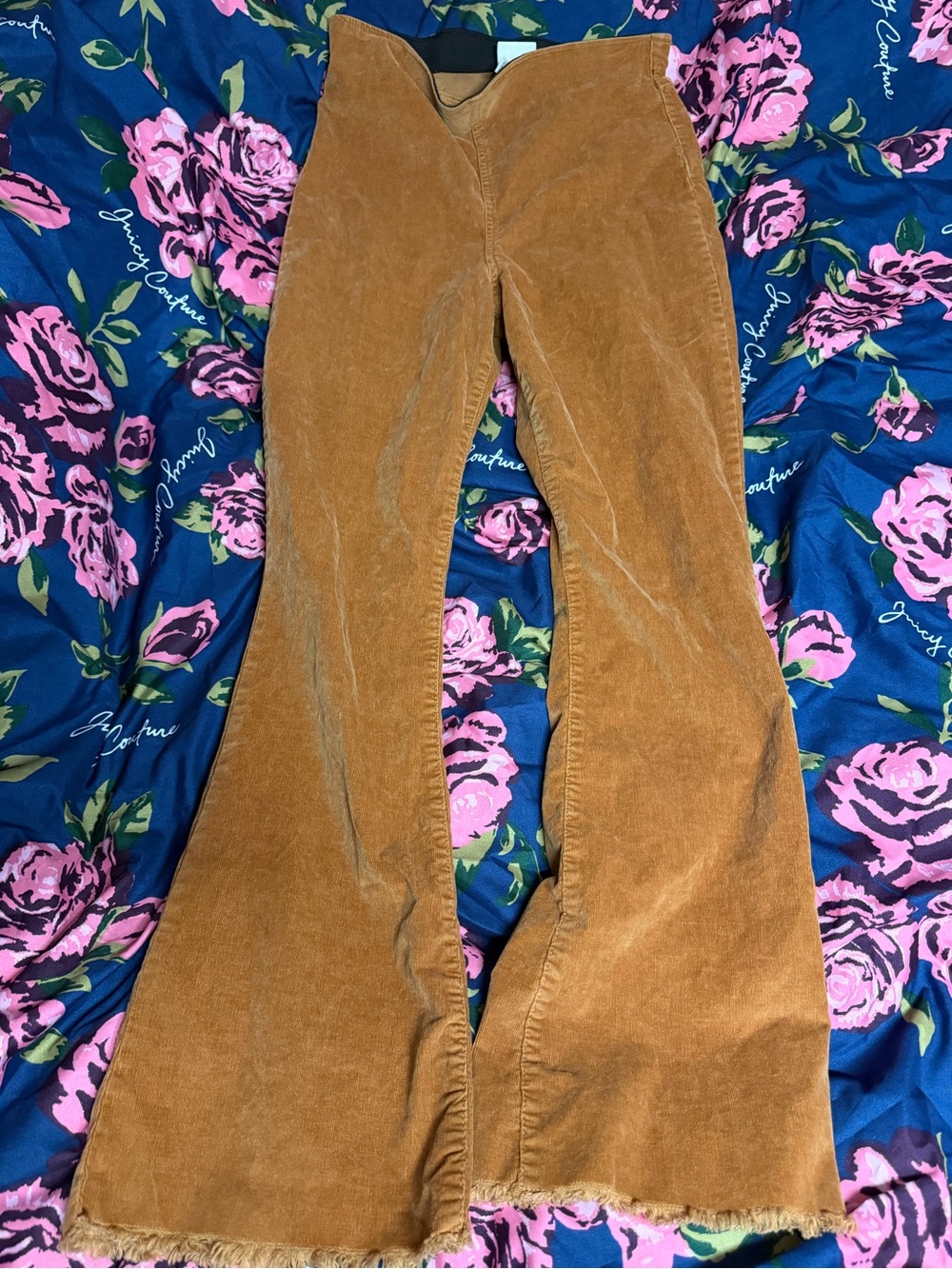 Knox Rose Camel Brown Corduroy Boot-Cut Jeans